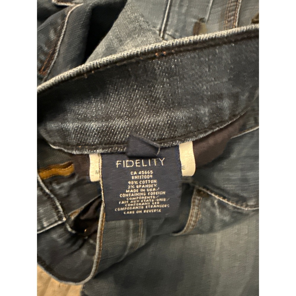 Fidelity Denim Jeans Mens 32x34Impala Blue - Picture 3 of 7